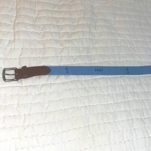 Blue Needlepoint belt - Men’s 36